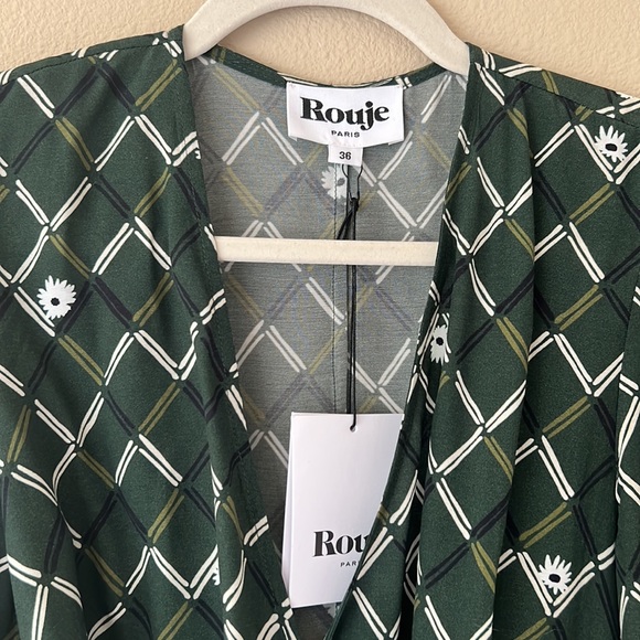 NWT -Rouje Green Gabinette Dress - EU 36/US 4 - Picture 4 of 8